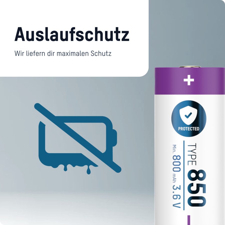 Ansmann 16340 Li-Ion Akku 850mAh 3,6V Micro USB Input  1300-0015 #6