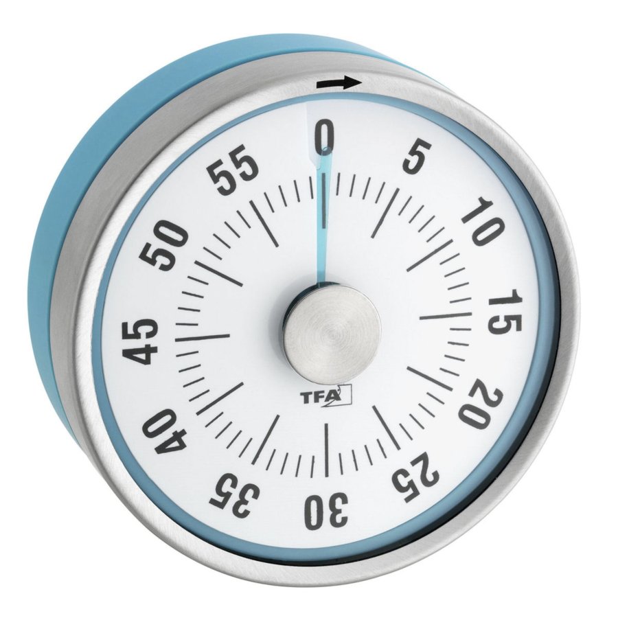 TFA 38.1028.20 Turquoise Puck Kitchen Timer #1