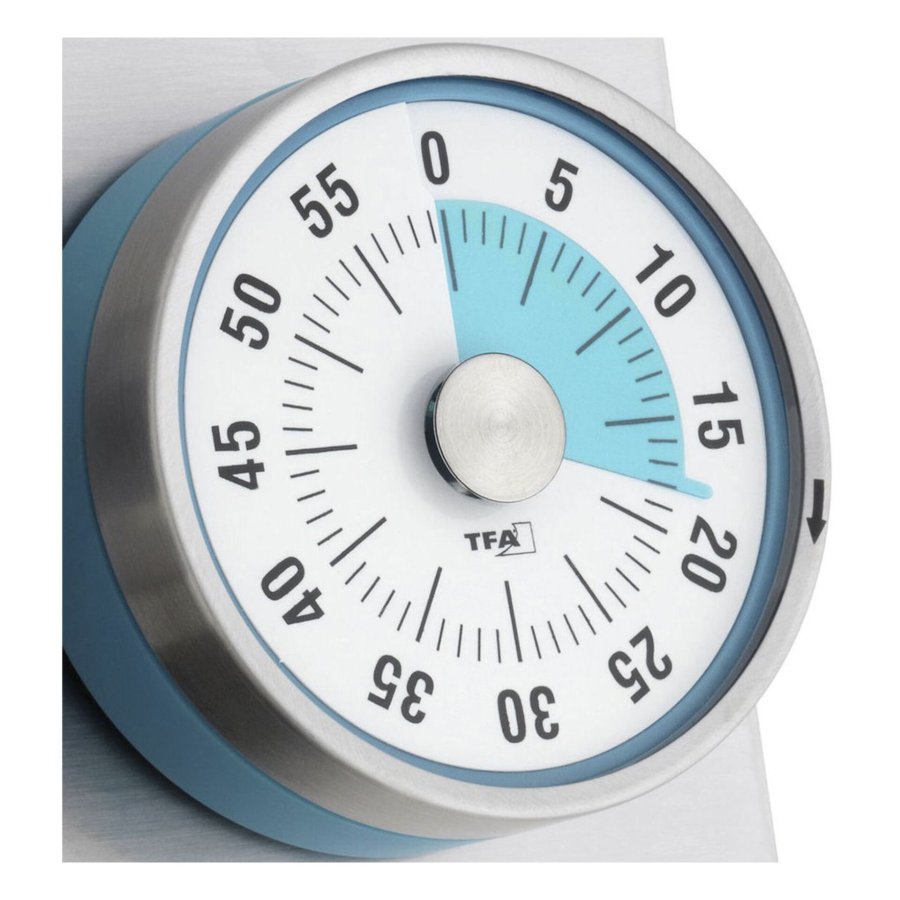 TFA 38.1028.20 Turquoise Puck Kitchen Timer #2