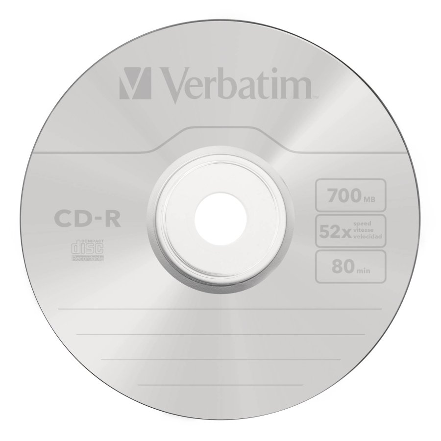 1x10 Verbatim Data Life plus CD-R 80 / 700MB, 52x Speed JC #2