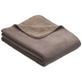 Ibena Uni Doubleface blanket Dublin espresso/brown 150x200cm #1