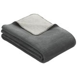Ibena Uni Doubleface blanket Dublin anthracite 150x200cm #1