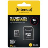 Intenso microSDHC           16GB C10 UHS-I U1 Performance Adapter #1