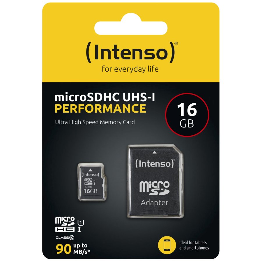 Intenso microSDHC           16GB C10 UHS-I U1 Performance Adapter #1
