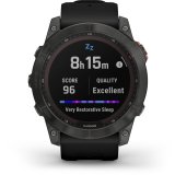 Garmin fenix 7X Solar Slate grey with black band #4