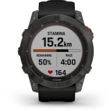 Garmin fenix 7X Solar Slate grey with black band #6