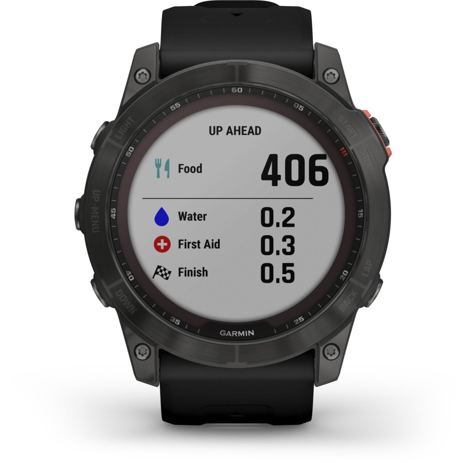 Garmin fenix 7X Solar Slate grey with black band #7