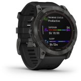 Garmin fenix 7X Solar Slate grey with black band #8
