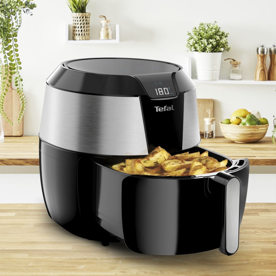 Tefal Easy Fry EY701D Enkelt 5,6 L Enkeltstende 1850 W Varmluftsteger Sort, Rustfrit stl #9