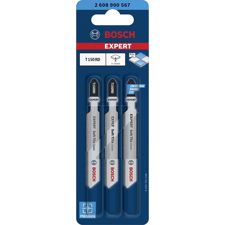 Bosch EXPERT jigsaw blades T150RD 3Stk Soft Tile clean #3