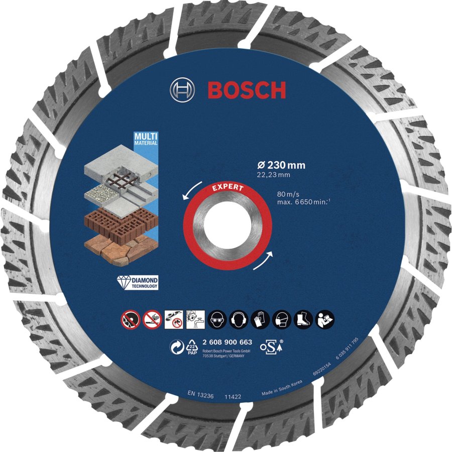 Bosch EXPERT Multi Material Diamant 230x22.23x2.4x15 #1