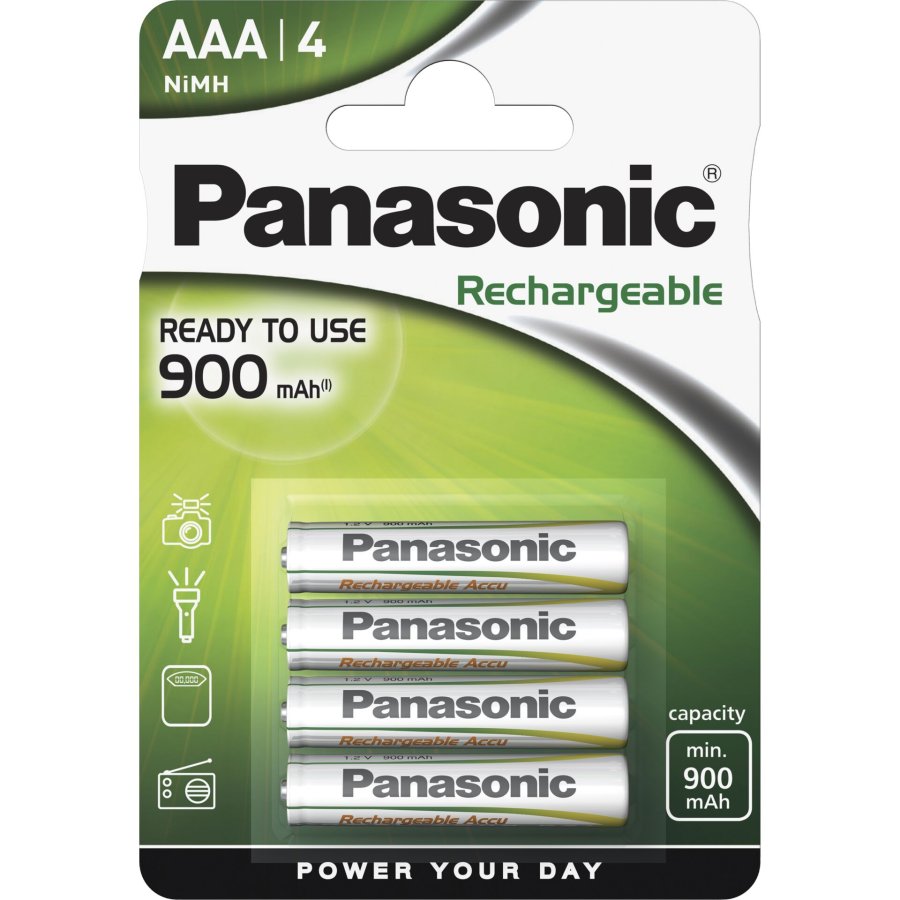 1x4 Panasonic Bat. NiMH Micro AAA 900 mAh #1