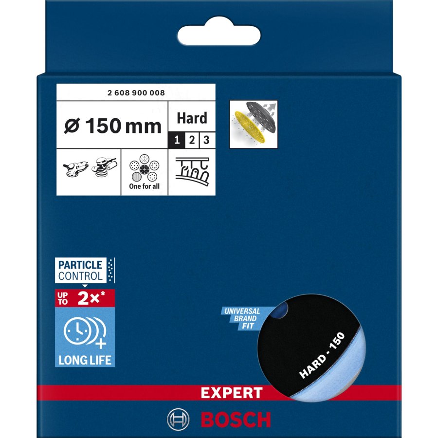 Bosch EXPERT Multihole Backing Pad 150mm, hard, M8+5/16 #3