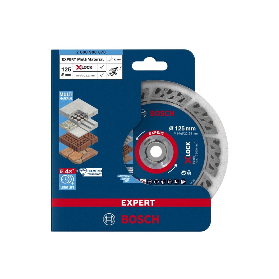 Bosch EXPERT X-LOCK Multi Material 125 x 22,23 x 2,4 x 12 #2
