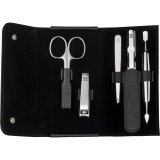Zwilling CLASSIC snap fastener leather case, black, 5 pcs. #2