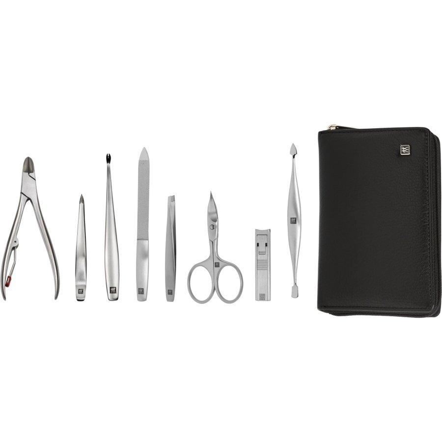 Zwilling Twinox Travel Set - Black Leather Case, 8 Pieces - Black #1