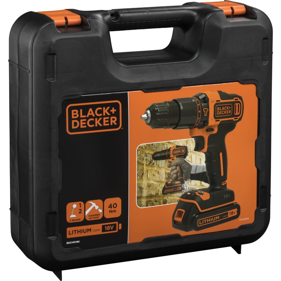 Black & Decker BDCHD18K Cordless Combi Drill #4