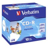 1x10 Verbatim Data Life Plus JC CD-R 80 / 700MB, 52x, printable #1