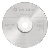 1x10 Verbatim CD-RW 80 / 700MB 8x - 12x Speed, Jewel Case #2
