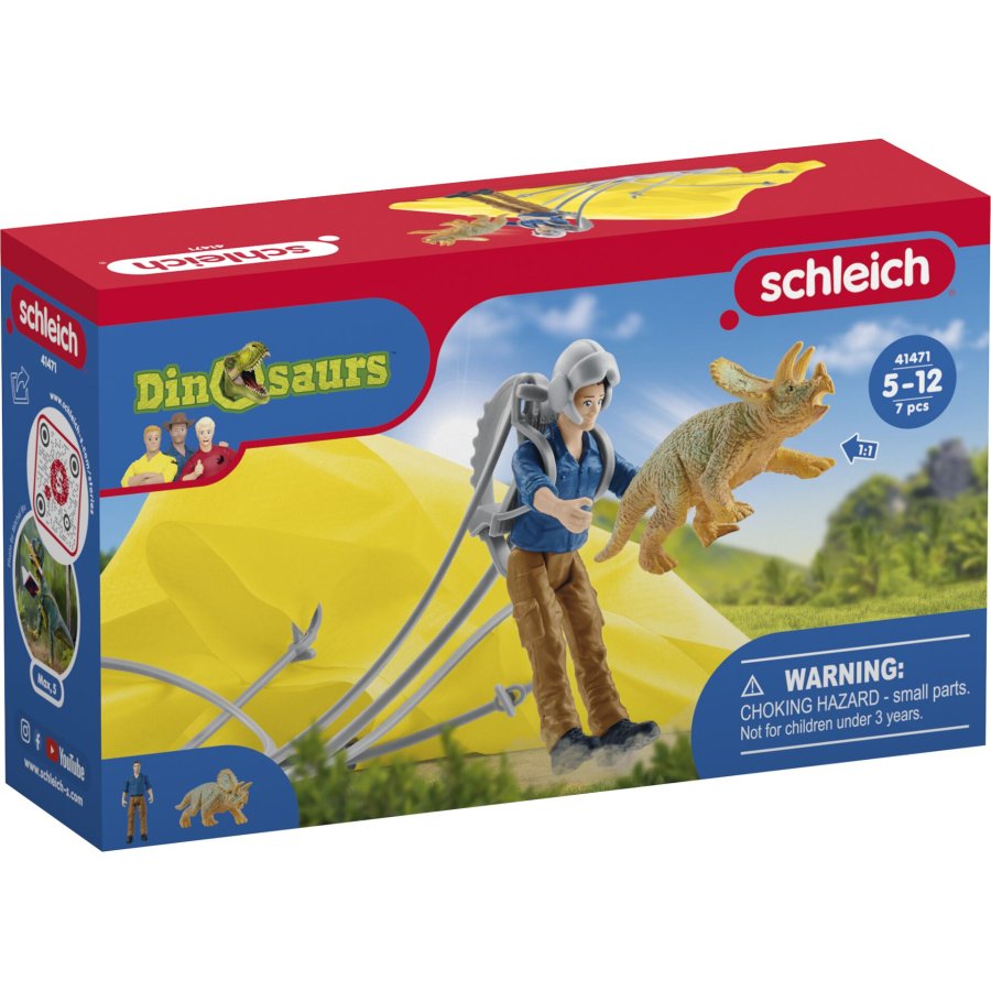 Schleich Dinosaurs      41471 Dinosaurs Parachute Rescue #2