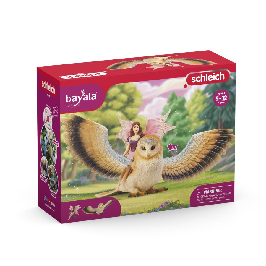 Schleich bayala            70789 Fairy in Flight on Glam-Owl #2