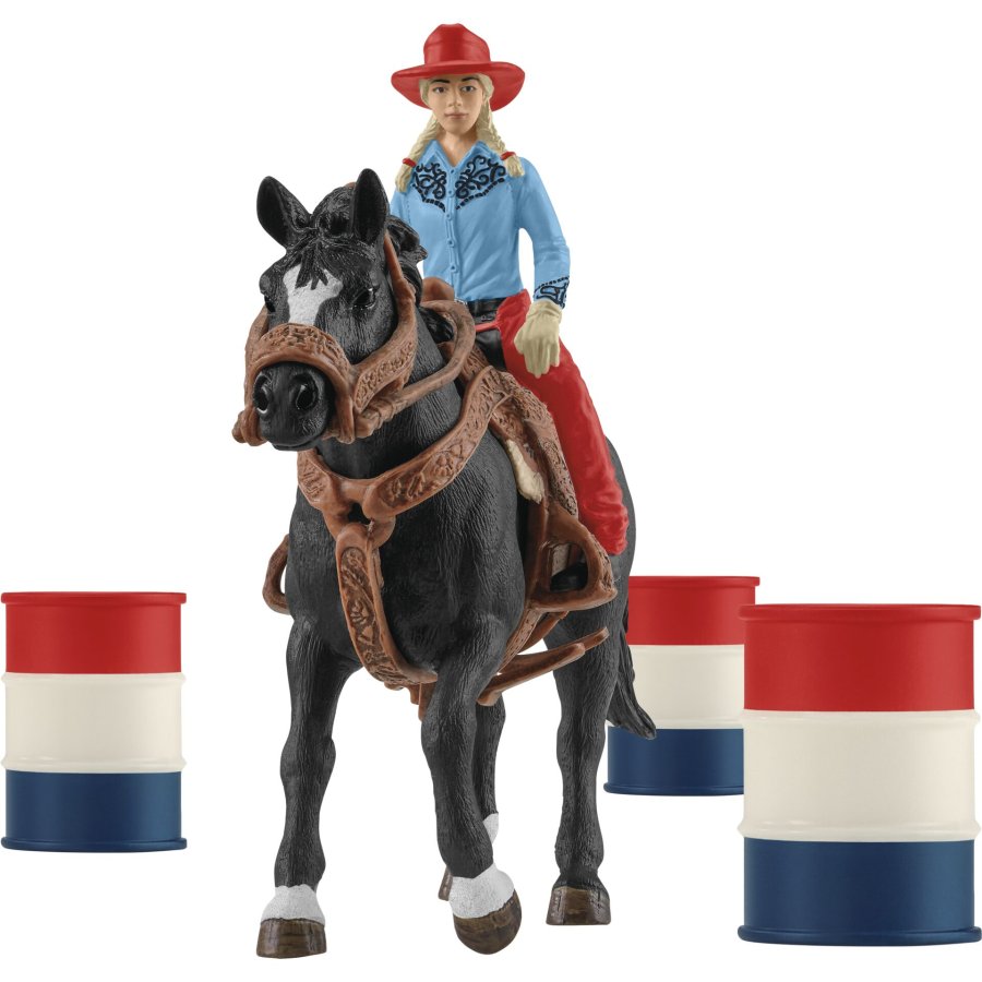Schleich Farm World     42576 Cowgirl Barrel Racing Fun #1