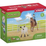 Schleich Farm World     42577 Cowgirl Team Roping Fun #2