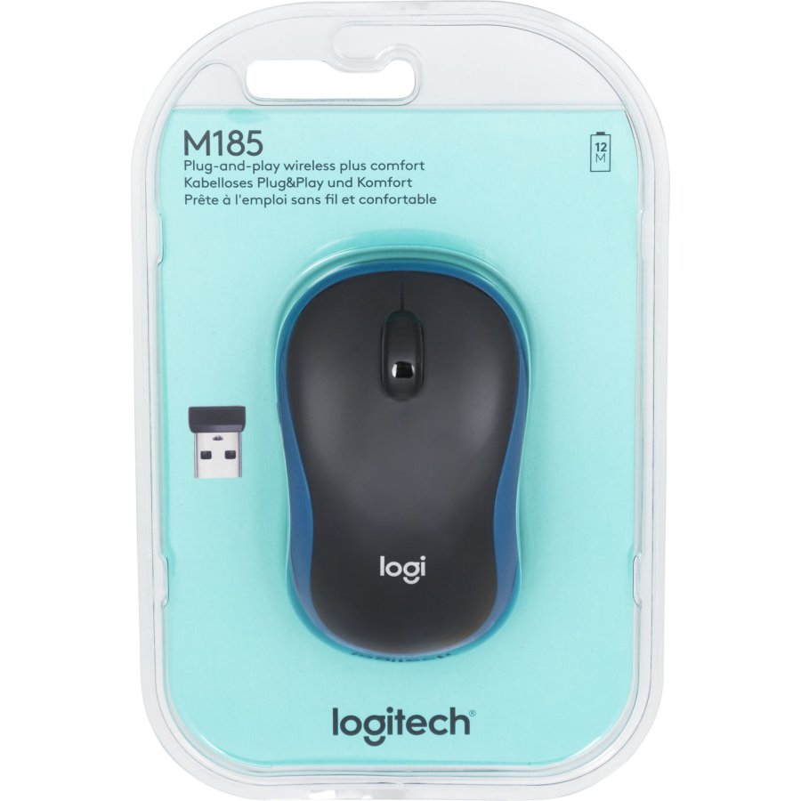 Logitech M185 black/blue #1