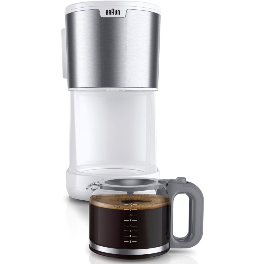 Drip Coffee Machine Braun KF1500WH Hvid 1000 W 10 Skodelice 15 Skodelice #3