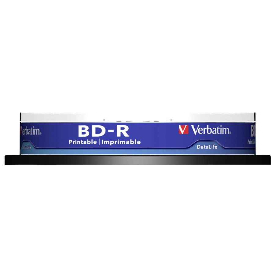 1x10 Verbatim BD-R Blu-Ray 25GB 6x Speed DL Wide Printable CB #2