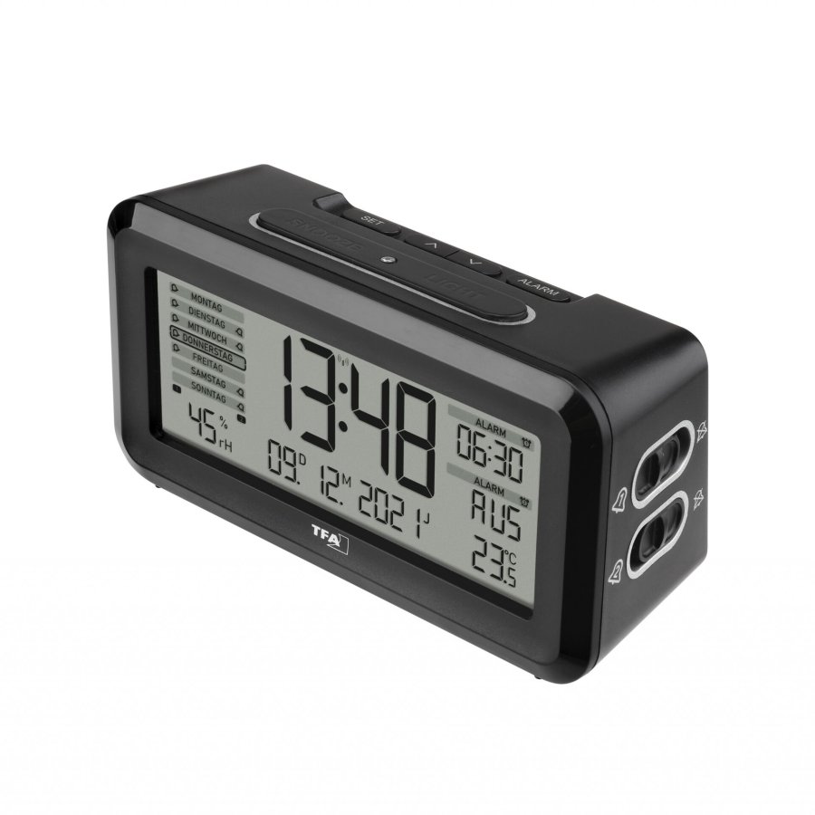 TFA 60.2562.01 Digital Radio Alarm Clock w. Room Clima  BOXX2 #8