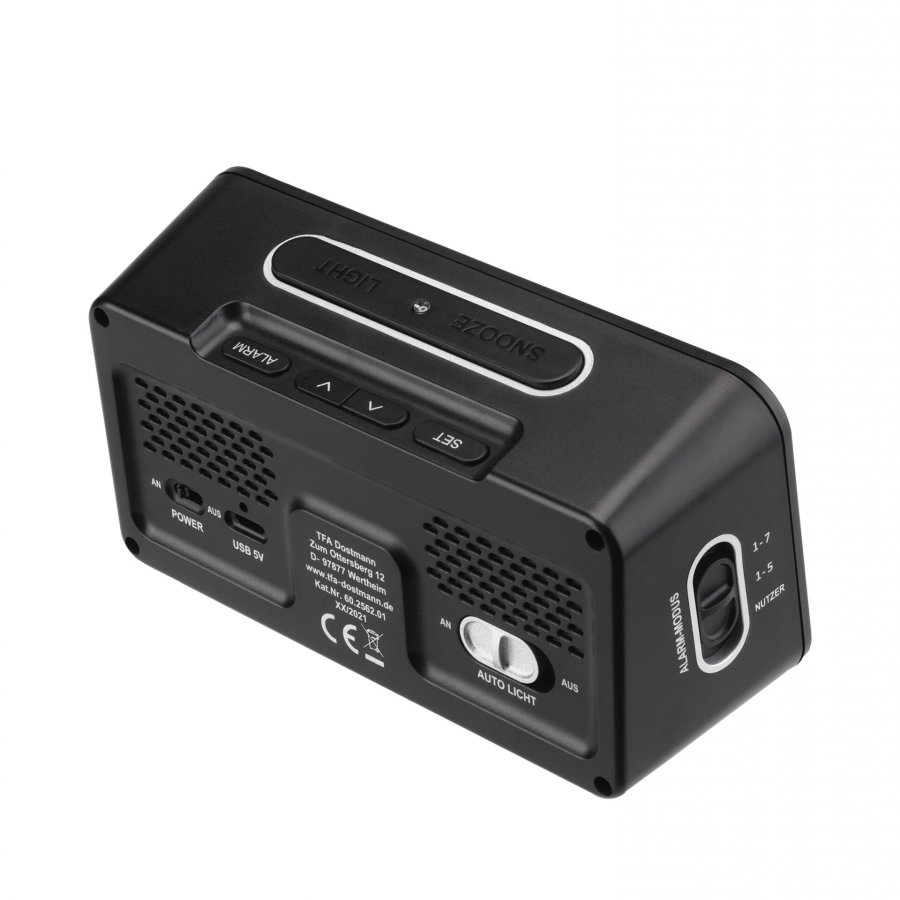 TFA 60.2562.01 Digital Radio Alarm Clock w. Room Clima  BOXX2 #9