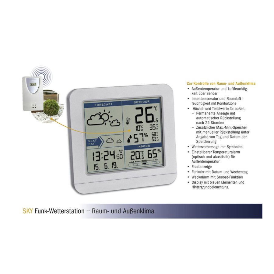 TFA 35.1152.02 SKY Radio Weather Station #5