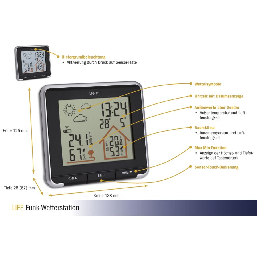 TFA 35.1153.01 LIFE Radio Weather Station #6