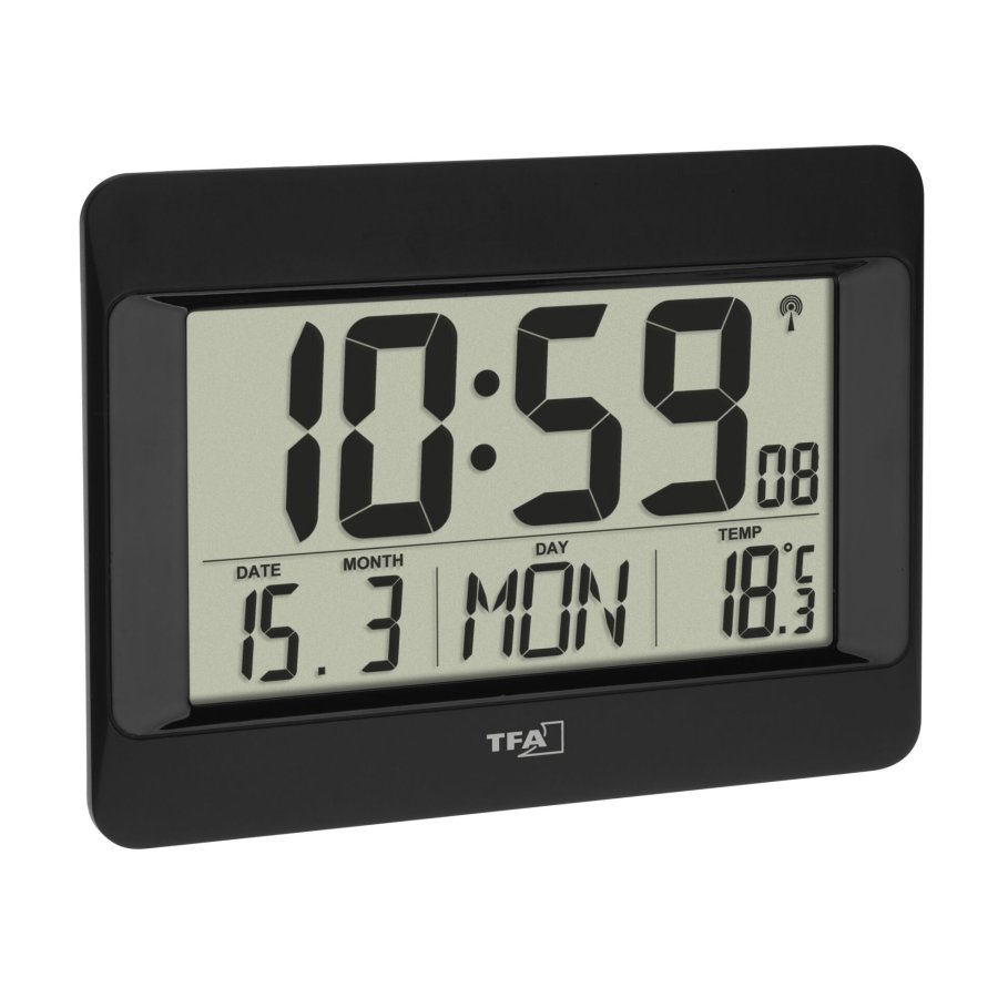 TFA 60.4519.01  Radio Controlled Clock with Temperature #1