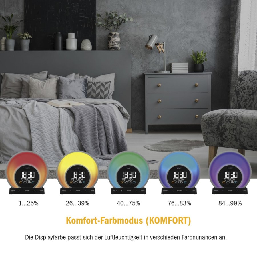 TFA 60.2026.01 SOLUNA Lichtwecker m.Farbwechsel #12