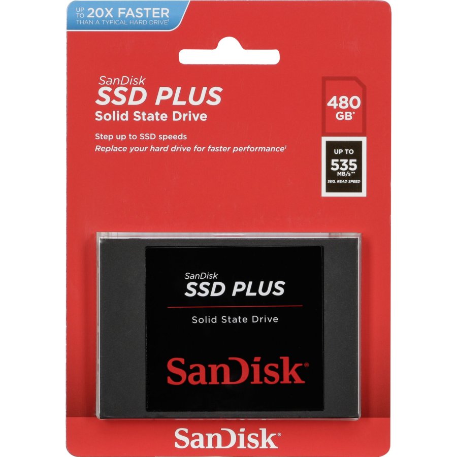 SanDisk SSD Plus           480GB Read 535 MB/s    SDSSDA-480G-G26 #1