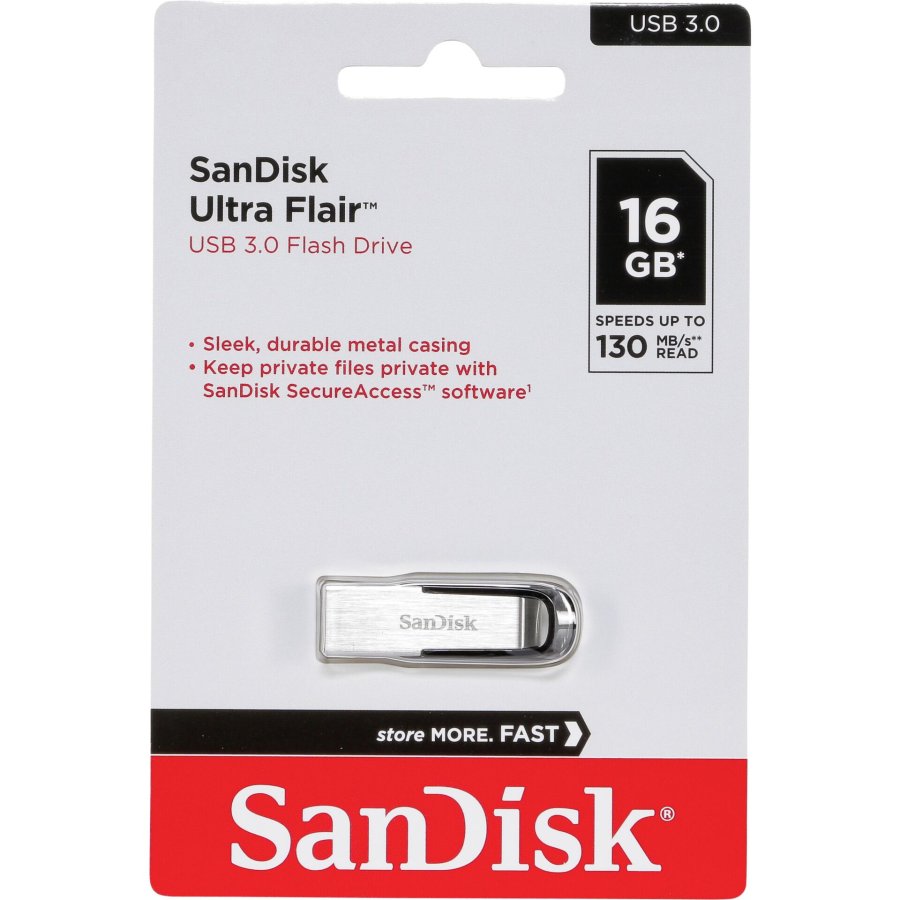 SanDisk Cruzer Ultra Flair  16GB USB 3.0 130MB/s  SDCZ73-016G-G46 #1