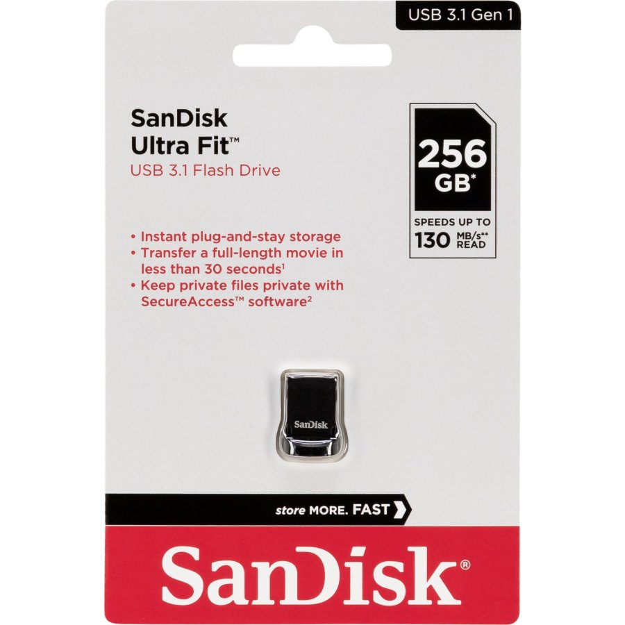 SanDisk Cruzer Ultra Fit   256GB USB 3.1         SDCZ430-256G-G46 #1