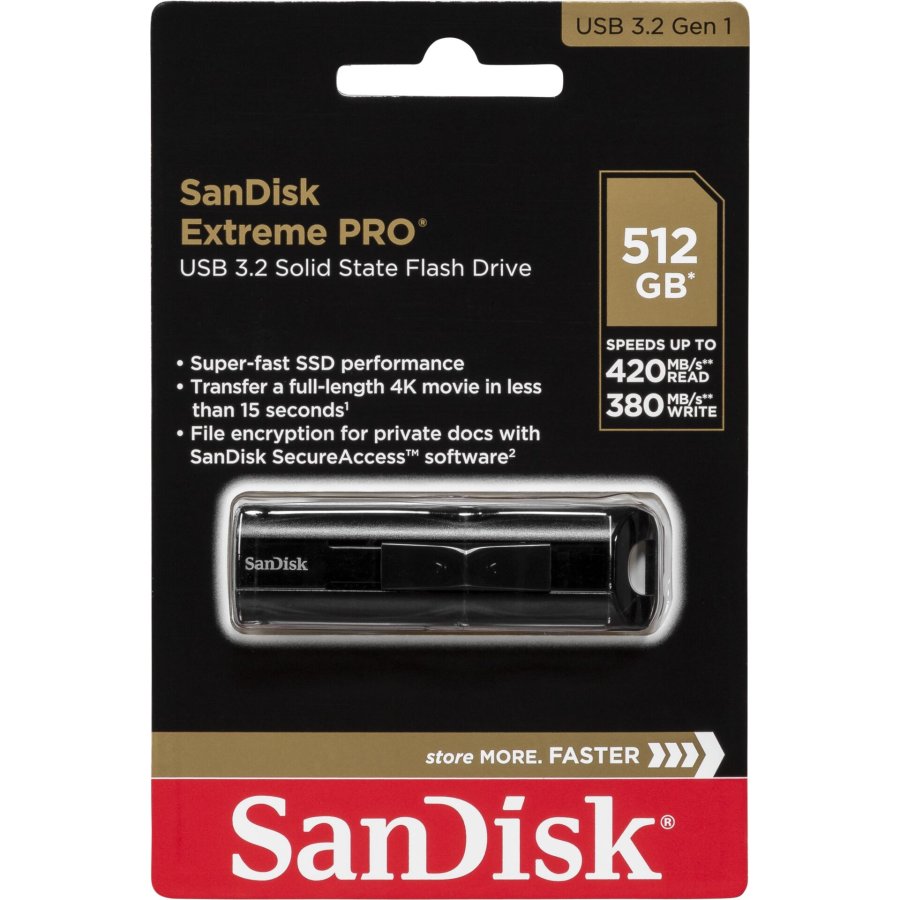 SanDisk Cruzer Extreme PRO 512GB USB 3.2         SDCZ880-512G-G46 #1