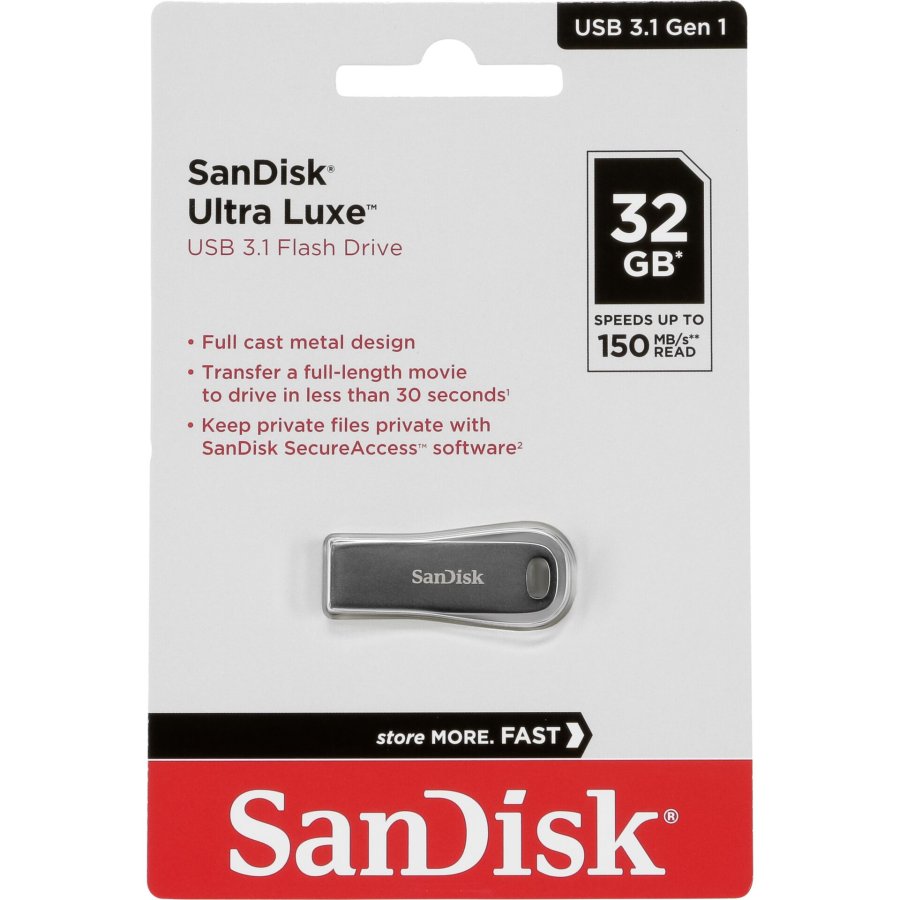 SanDisk Cruzer Ultra Luxe   32GB USB 3.1 150MB/s  SDCZ74-032G-G46 #1