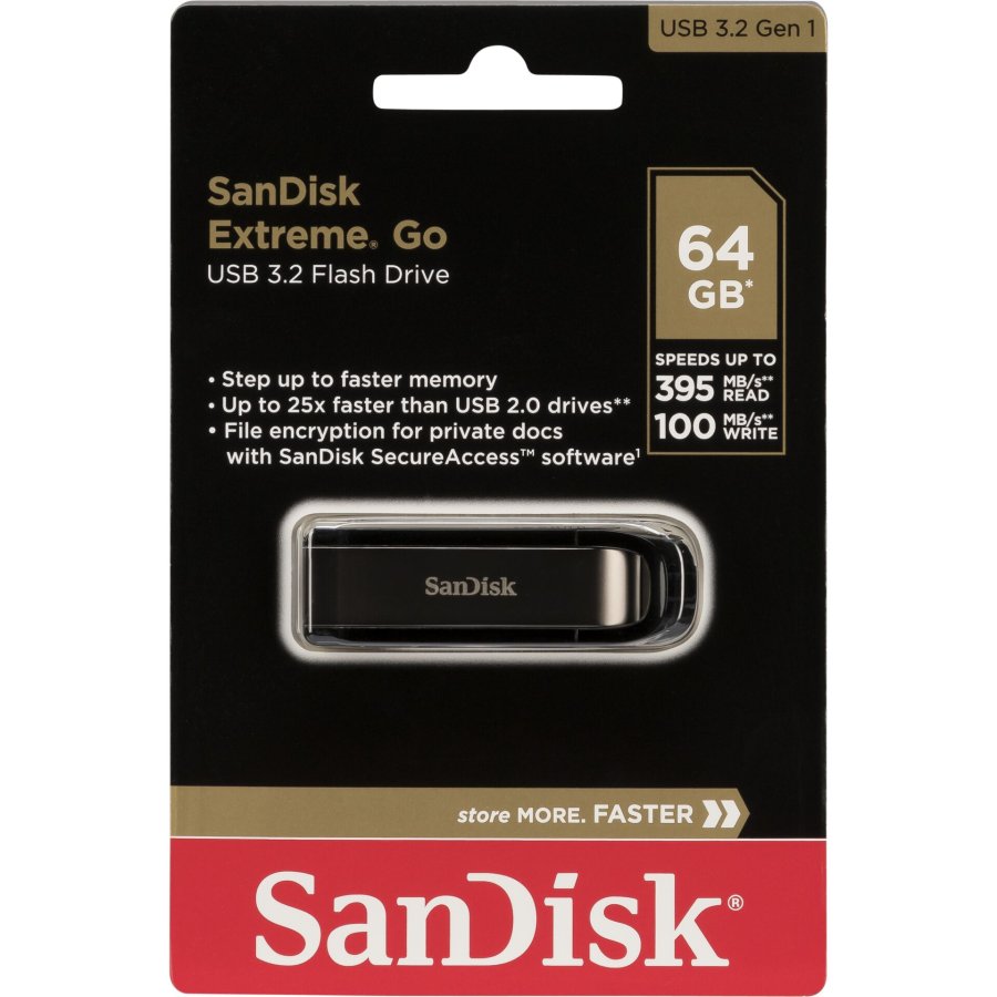SanDisk Cruzer Extreme Go   64GB USB 3.2         SDCZ810-064G-G46 #1