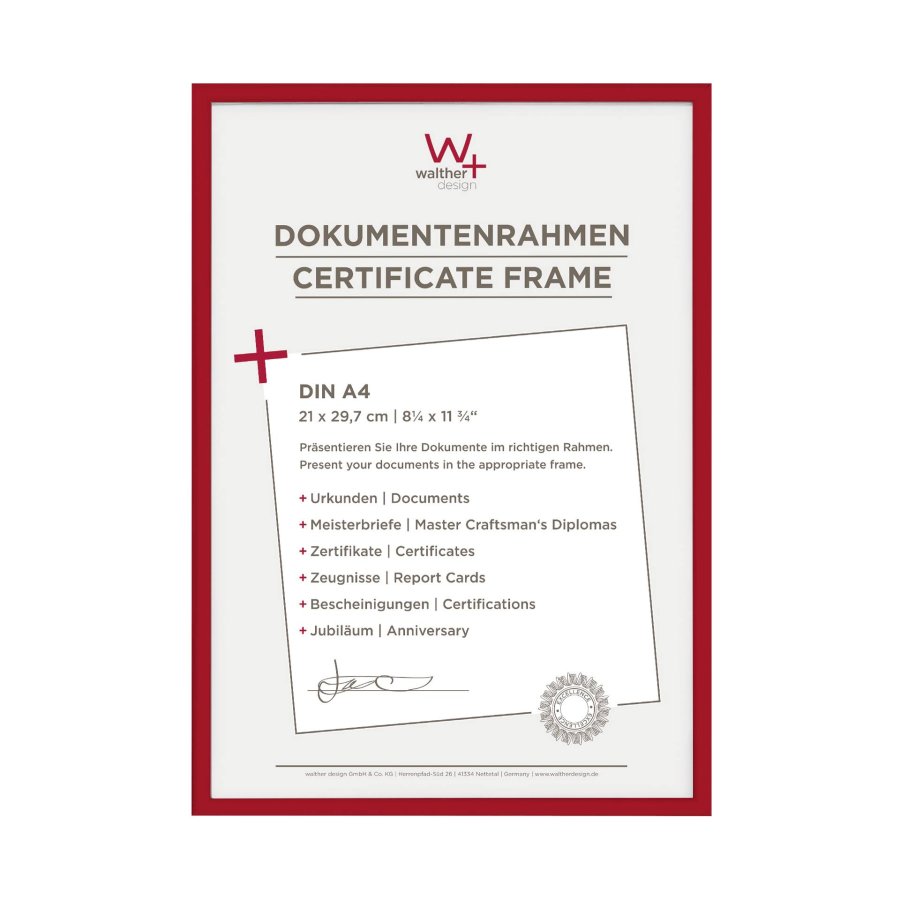 Walther New Lifestyle    21x29,7 Resin red DIN A4 KV130R #4