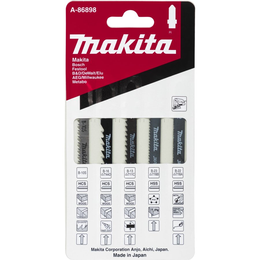 Makita A-86898 Jigsaw Blade Assortment A #1