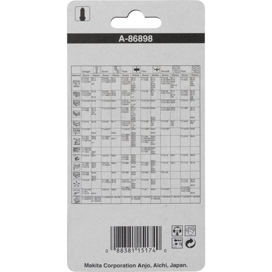 Makita A-86898 Jigsaw Blade Assortment A #2