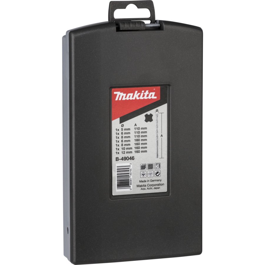 Makita B-49046            7pcs SDS-VPLUS Drill Bit Set Nr.1 #3