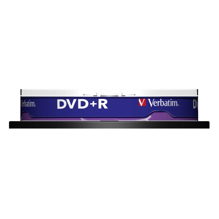 1x10 Verbatim DVD+R 4,7GB 16x Speed, matt silver Cakebox #2