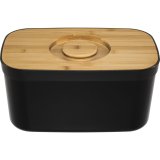 Joseph Joseph Bread Bin with Bamboo Lid black #1