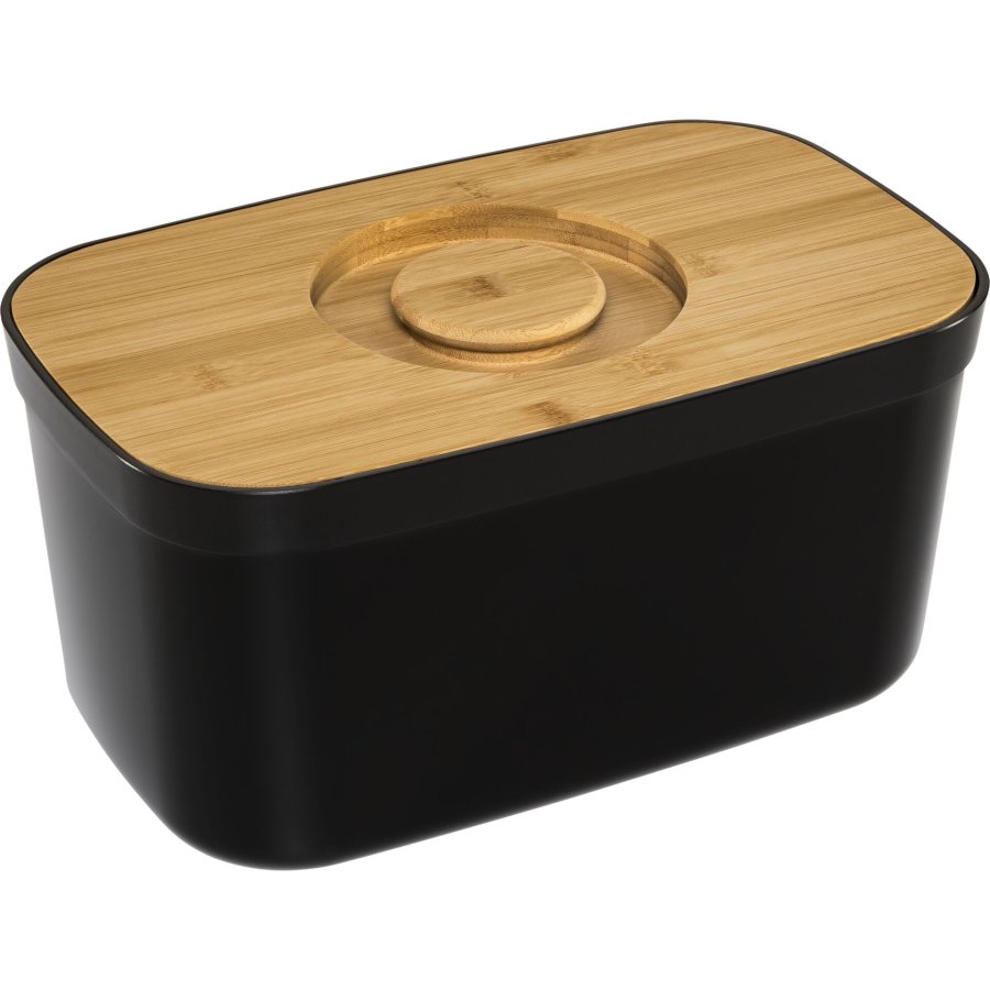 Joseph Joseph Bread Bin with Bamboo Lid black #2