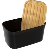 Joseph Joseph Bread Bin with Bamboo Lid black #3